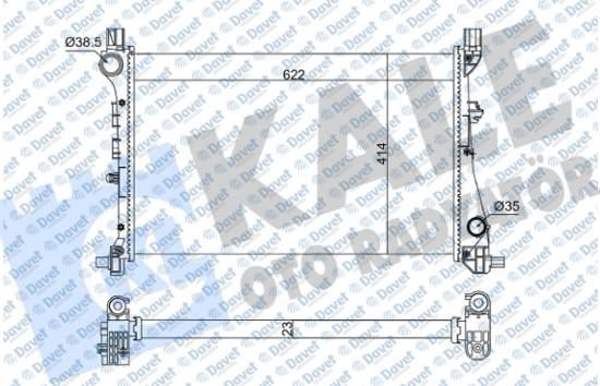 KALE 363915 Motor Su Radyatoru [Mekanik] Fiat Egea 1.3 Mjet 1.4 Benzinli 15>